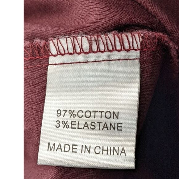 NWT Carmar Women's Burgundy Ankle Zip Pants Size 4 - Picture 8 of 9